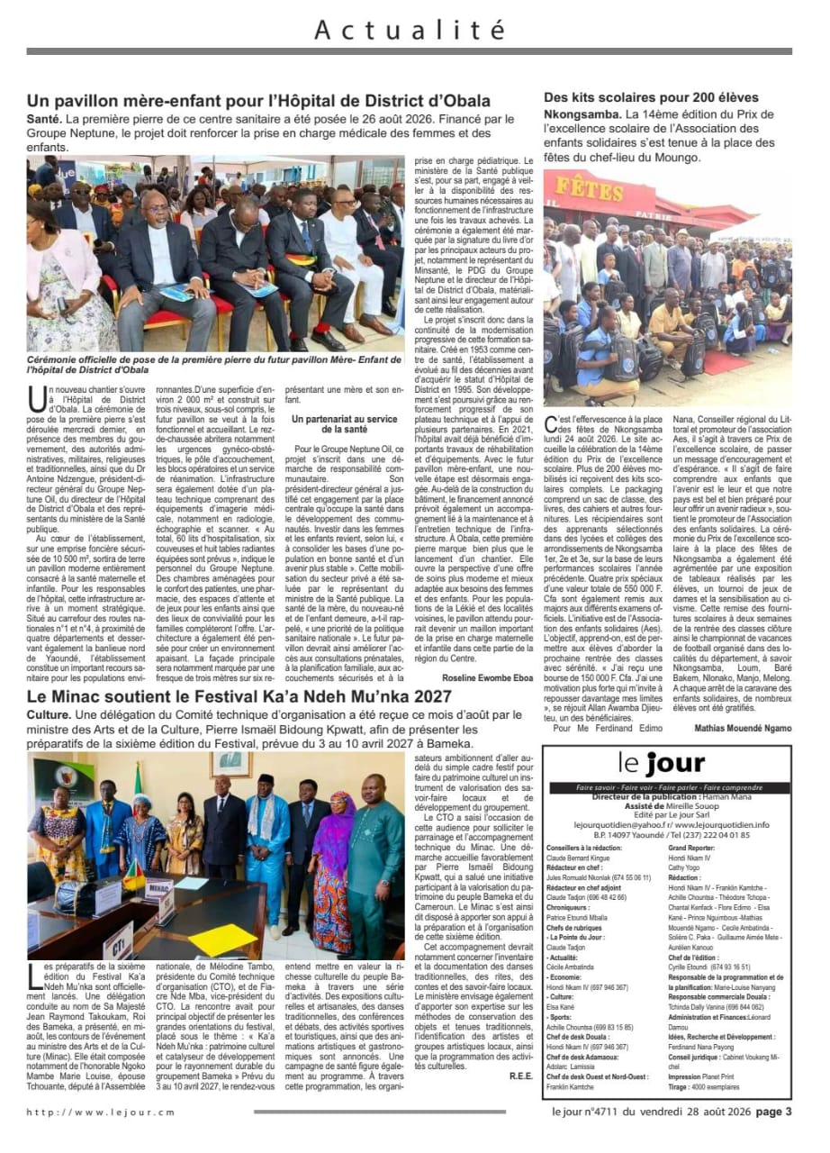 Le Jour – Festival Ka'a Ndeh Munka
